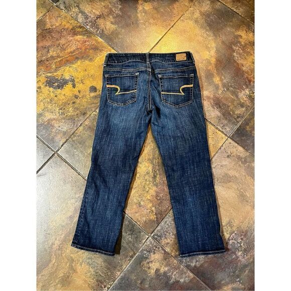 American Eagle Artist Crop Stretch Denim Jeans Size 6 - Picture 8 of 13